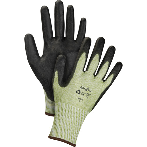 Gants &eacute;lastiques &eacute;cologiques sans coutures r&eacute;sistants &agrave; la coupe, Taille 9, Calibre 13, Rev&ecirc;tement Polyur&eacute;thane, Enveloppe en PEHP/rPET, ASTM ANSI niveau A4 Chandler Sales