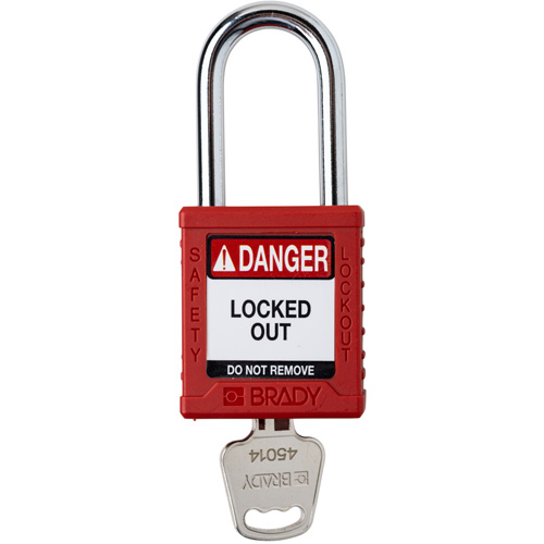 Cadenas de verrouillage Velocity, Rouge, Cl&eacute;s diff&eacute;rentes, Nylon, Largeur de 1-1/2" Chandler Sales