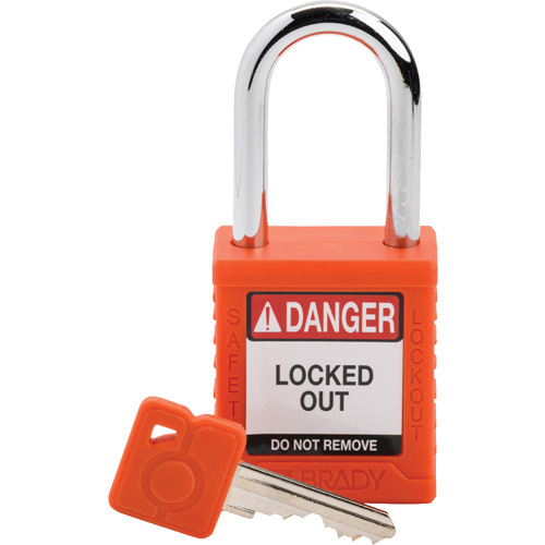 Cadenas de verrouillage Velocity, Orange, Cl&eacute;s diff&eacute;rentes, Nylon, Largeur de 1-1/2" Chandler Sales