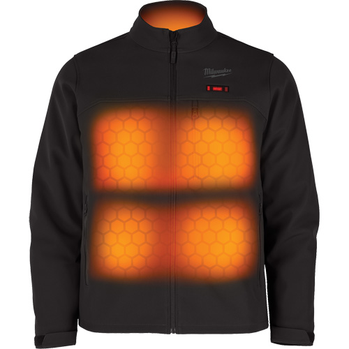 Manteau chauffante M12 ToughShell (manteau seulement), Hommes, Grand, Noir Chandler Sales