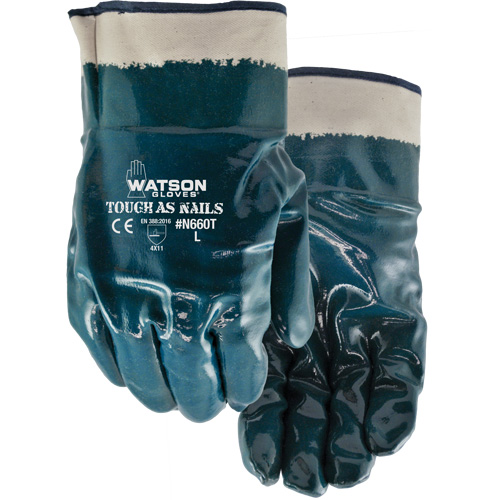 Tough-As-Nails Chemical-Resistant Gloves, Size X-Large, Cotton/Nitrile Chandler Sales