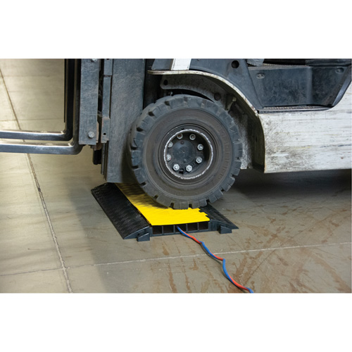 Polyurethane Cable Protector, 5 Channels, 35.43" L x 19.69" W x 2" H Chandler Sales