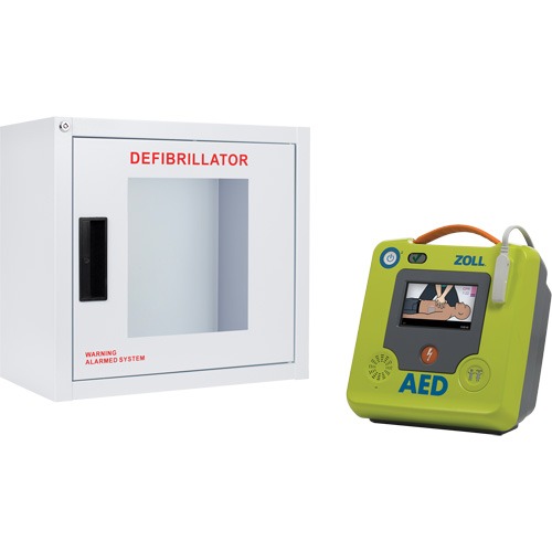 Ensemble armoire murale et d&eacute;fibrillateur AED 3, Semi-automatique, Anglais, Classe 4 Chandler Sales