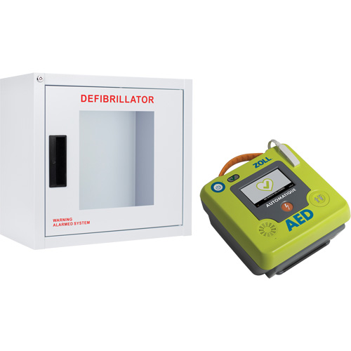 Ensemble armoire murale et d&eacute;fibrillateur AED 3, Automatique, Anglais, Classe 4 Chandler Sales