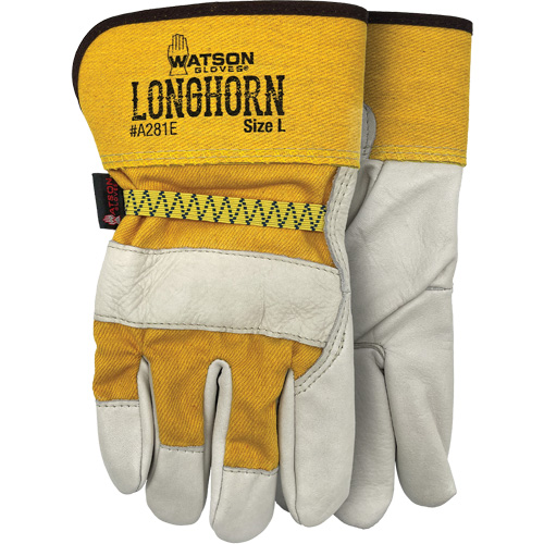 Gants Longhorn, Grand, Paume en Cuir fleur de vache Chandler Sales
