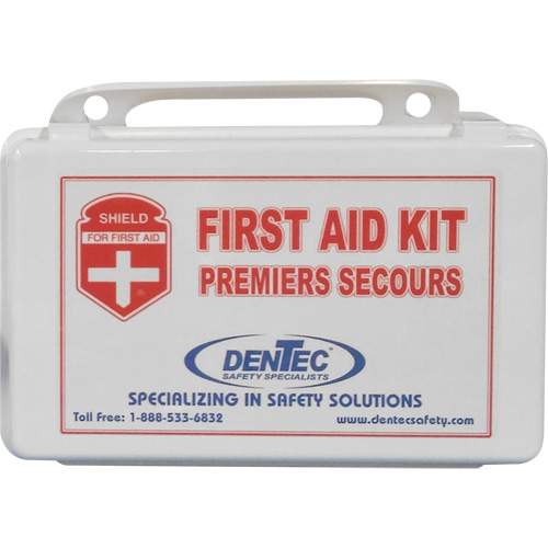 Trousse de premiers soins de base Shield, R&eacute;pond &agrave; la norme CSA Z1220-17 type 2 environnements &agrave; faible risque, Moyen (26-50 travailleurs) Chandler Sales