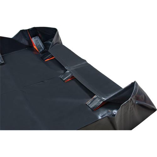 Berme d&eacute;ployable &agrave; mur IBX, Capacit&eacute; 1077 gal. US, 12' la x 12' lo x 12" h, Support &agrave; encliqueter Chandler Sales