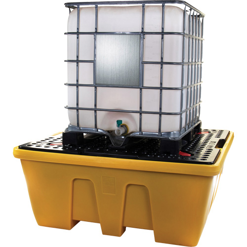 IBC Spill Pallet, 333 US gal. Spill Capacity, 66" x 66" x 27.5" Chandler Sales