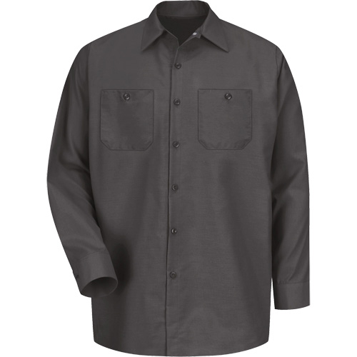 Chemise industrielle de travail &agrave; manches longues, Hommes, Moyen, Charbon Chandler Sales