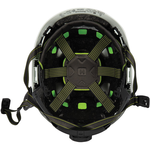 Casque de s&eacute;curit&eacute; d'escalade Fibre Metal, R&eacute;pond aux normes CSA type 2, Suspension Rochet, Ventil&eacute; Chandler Sales