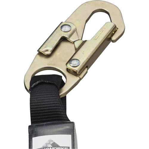 SA-5500-6 Shock Absorbing Lanyard, 6', Snap Hook Center, Snap Hook Leg Ends, Galvanized Steel Chandler Sales