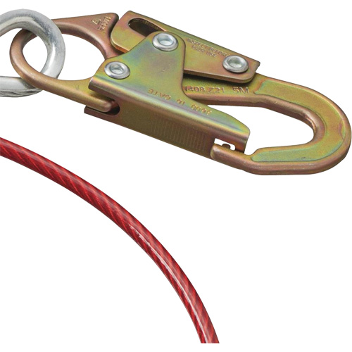 AS-21210-6 6' Cable Anchor with Snap Hook & O-Ring, Sling, Temporary Use Chandler Sales