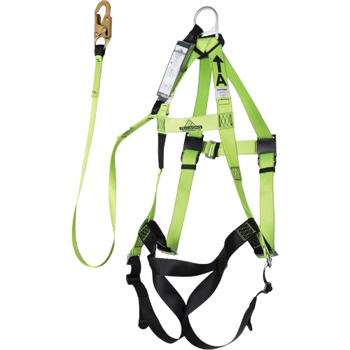 FBH-10000A6440-4 4' Class A Harness & Lanyard with 350 lbs. Capacity, Harness/Lanyard Combo Chandler Sales