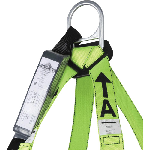 FBH-10000A6440-4 4' Class A Harness & Lanyard with 350 lbs. Capacity, Harness/Lanyard Combo Chandler Sales