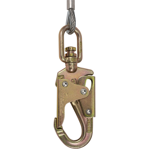 SRL-73302-20LE Cordage de s&eacute;curit&eacute; autor&eacute;tractable, 20', Acier galvanis&eacute;, Pivotant Chandler Sales