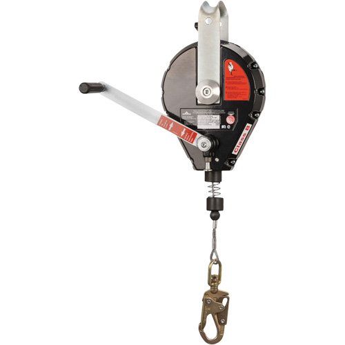 SRL-73303-60 Cable Self-Retracting Lifeline with Recovery, 60', Galvanized Steel, Swivel Chandler Sales