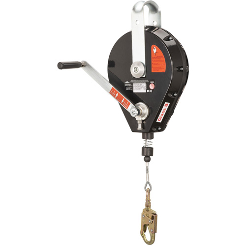 SRL-73303-96 Cable Self-Retracting Lifeline with Recovery, 96', Galvanized Steel, Swivel Chandler Sales