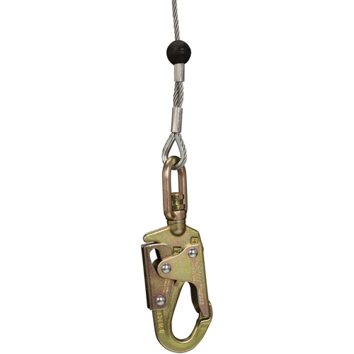 SRL-73303-96 Cable Self-Retracting Lifeline with Recovery, 96', Galvanized Steel, Swivel Chandler Sales