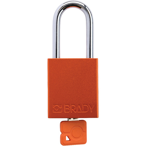 Cadenas de verrouillage de s&eacute;curit&eacute; Velocity Plus, Orange, Cl&eacute;s identiques, Aluminium, Largeur de 1-1/2" Chandler Sales