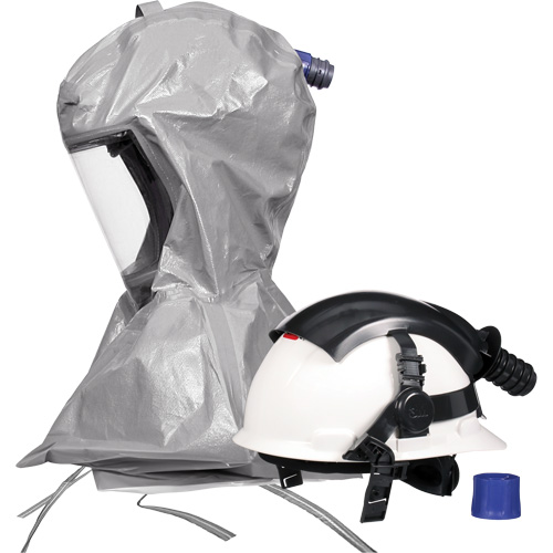 Cagoule Versaflo s&eacute;rie S S-867 avec voile interne &agrave; coutures scell&eacute;es et casque, Standard, Casque rigide, Bavette Simple Chandler Sales