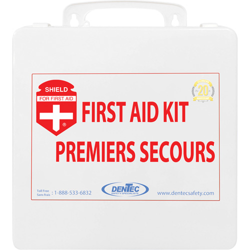 Trousse de premiers soins Shield, R&eacute;pond ou surpasse la norme CSA Z1220-24 type 2 environnements &agrave; faible risque, Moyen (26-50 travailleurs) Chandler Sales