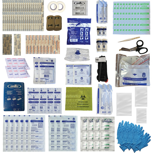 Trousse de premiers soins Shield, R&eacute;pond ou surpasse la norme CSA Z1220-24 type 3 environnements &agrave; haut risque, Moyen (26-50 travailleurs) Chandler Sales