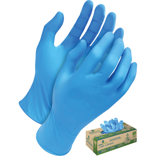 Gants jetables en tri polym&egrave;re, Petit, Poly&eacute;thyl&egrave;ne, 5 mils, Sans poudre, Bleu Chandler Sales