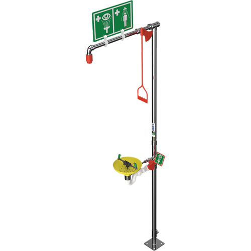 Douche combin&eacute;e avec cuvette ouverte en ABS et entr&eacute;e sup&eacute;rieure, Socle Chandler Sales