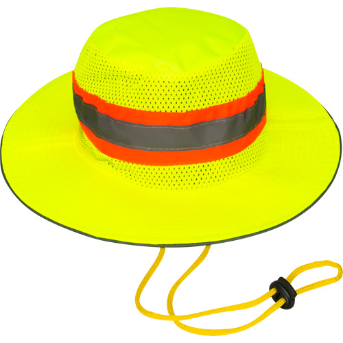 Chapeau de p&ecirc;cheur &agrave; refroidissement par &eacute;vaporation, Lime haute visibilit&eacute; Chandler Sales