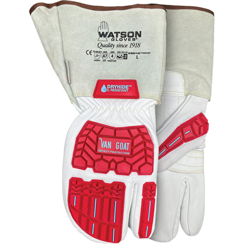 Van Goat 1-Finger Cut-Resistant Mitts, Size Medium, Goatskin Shell, ASTM ANSI Level A7 Chandler Sales