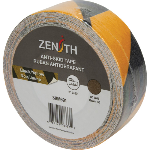 Anti-Skid Tape, 2" x 60', Black & Yellow Chandler Sales