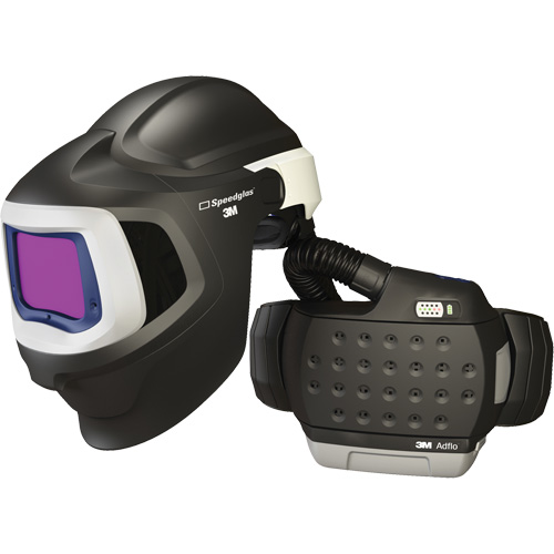 Syst&egrave;me de protection respiratoire &agrave; &eacute;puration d'air motoris&eacute; haute efficacit&eacute; Adflo avec masque de soudage 9100 MP Speedglas, Masque de soudage, Pile Lithium-ion Chandler Sales