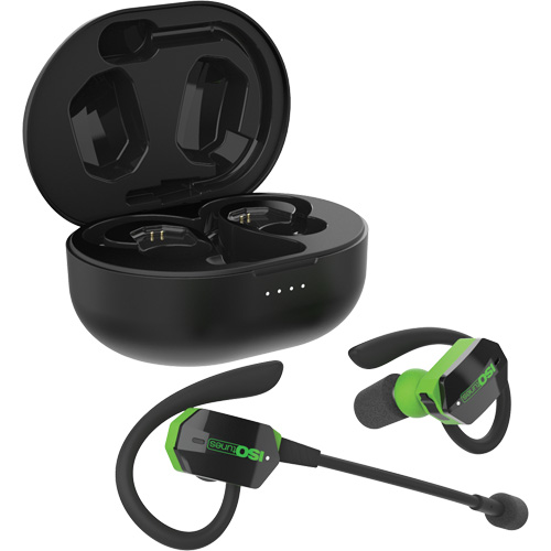 Black & Green UltraComm Aware Bluetooth Earbuds Chandler Sales