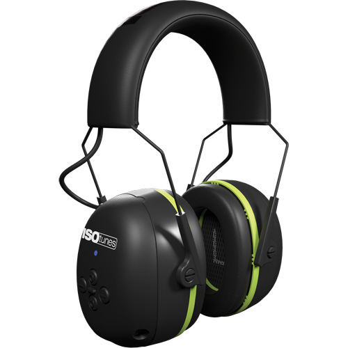 Black & Green Air Defender Bluetooth Earmuffs, Headband Style, 24 dB Chandler Sales