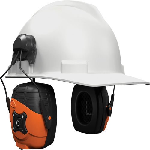 Safety Orange Link 2.0 Bluetooth Earmuffs, Cap Mount Style, 21 dB Chandler Sales