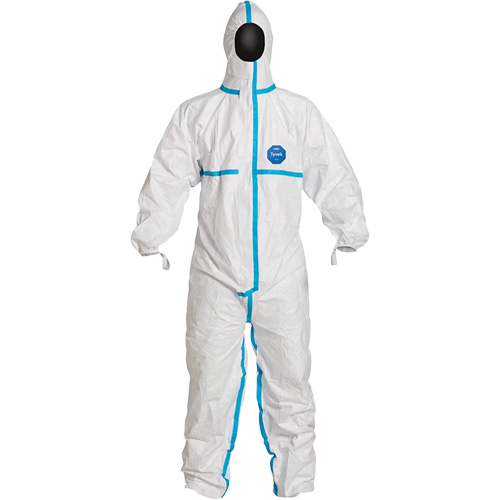 Hooded Coveralls, Small, White, Tyvek&reg; 600 Chandler Sales