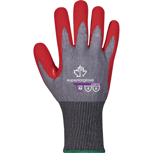 Waterproof Cut-Resistant Gloves, 7, 18 Gauge, Foam Nitrile Coated, ASTM ANSI Level A6 Chandler Sales