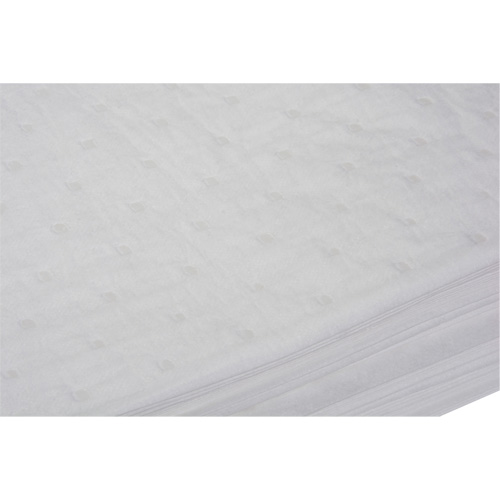 Feuilles absorbantes li&eacute;es, Huile seulement, 15" x 19", 10 gal. d'absorption Chandler Sales