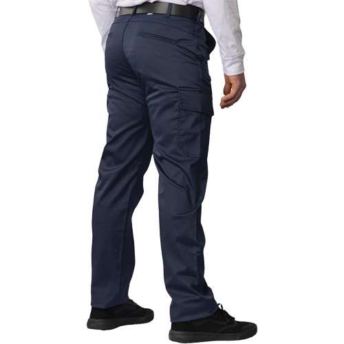 Big Flex Cargo Pants, Poly-Cotton/Spandex, Navy Blue, Size 58, 30 Inseam Chandler Sales