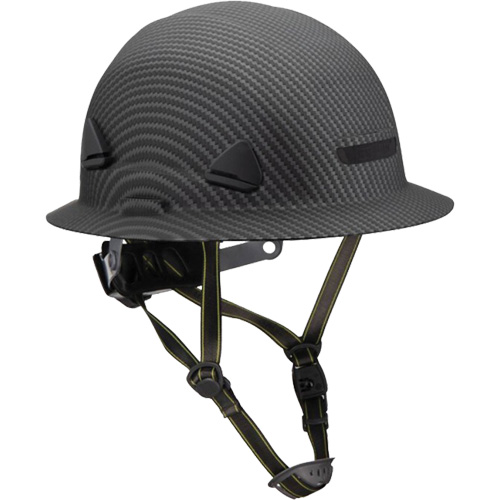Casque Fibre Metal de style escalade avec bordure compl&egrave;te, R&eacute;pond aux normes CSA type 2, Suspension Rochet, Non ventil&eacute; Chandler Sales