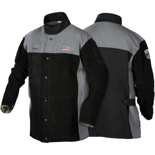 XVI Series Heavy-Duty FR Welding Jacket, Leather, Medium, Black Chandler Sales