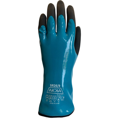 Gants alimentaires de protection contre les produits chimiques, le froid et la coupe, Taille 7, 12" lo, PVC, Doublure en Nylon Chandler Sales