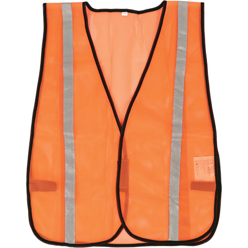 Veste de s&eacute;curit&eacute; &agrave; mailles compacte, Orange haute visibilit&eacute;, Polyester Chandler Sales