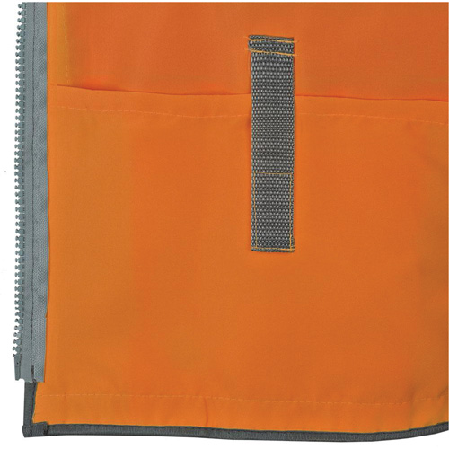 Veste de s&eacute;curit&eacute; pour arpenteur Pioneer avec fermeture &agrave; glissi&egrave;re et dos en maille, Orange haute visibilit&eacute;, Petit, Polyester Chandler Sales