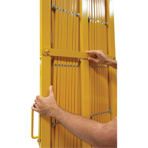 Expandable Barrier, 84" H x 20' L, Yellow Chandler Sales