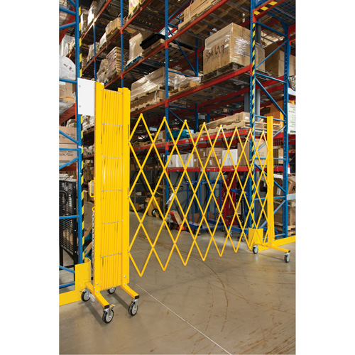 Expandable Barrier, 84" H x 20' L, Yellow Chandler Sales