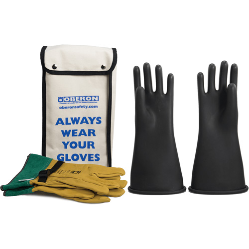 Ensemble de gants en caoutchouc pour l'&eacute;lectricit&eacute; de classe 2, 9, 14" lo, 37 cal/cm², NFPA 70E Chandler Sales