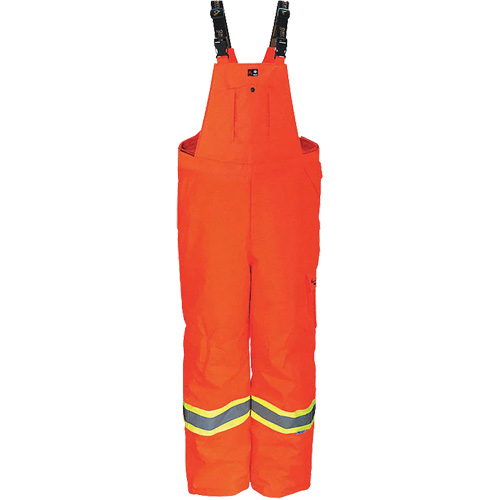 Combinaison robuste trilob&eacute;e ignifug&eacute;e anti-d&eacute;chirure de 300D Journeyman, Polyester, Petit, Orange haute visibilit&eacute; Chandler Sales