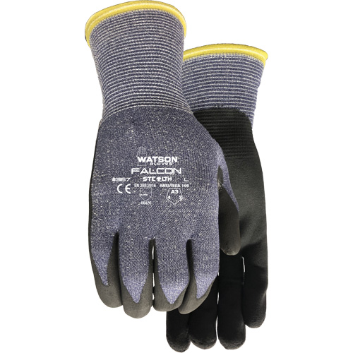 Gants r&eacute;sistant &agrave; la coupe Stealth Falcon 367, Taille Petit, Calibre 15, Rev&ecirc;tement Mousse de nitrile, Enveloppe en Fibre de verre/PEHP/Nylon/Spandex, ASTM ANSI niveau A3/EN 388 niveau C Chandler Sales