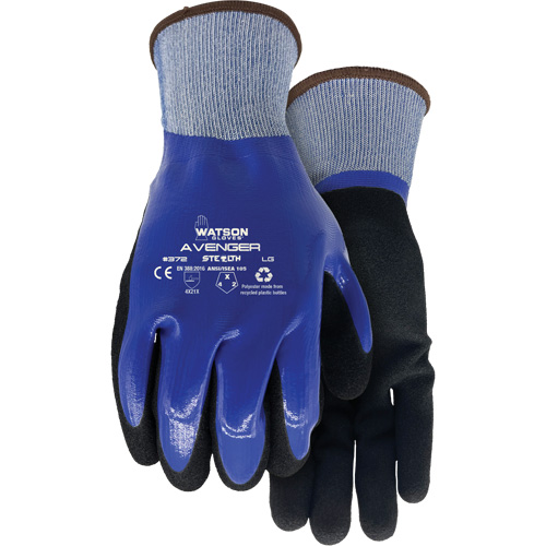 372 Stealth Avenger Gloves, Small, Nitrile Coating, 15 Gauge, RPET Shell Chandler Sales